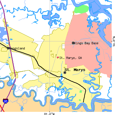 St. Marys map