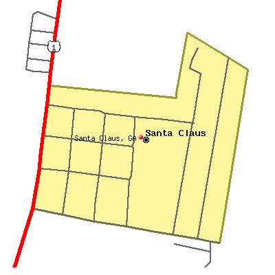 Santa Claus map