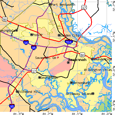 Savannah map