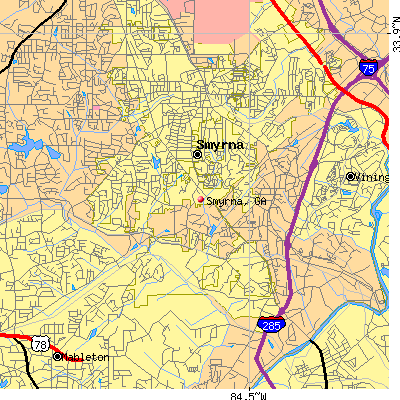 Smyrna map