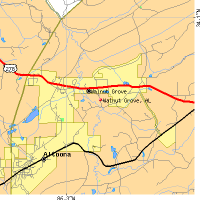 Walnut Grove map