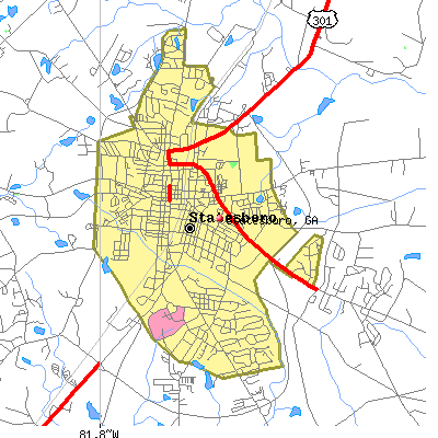 Statesboro map