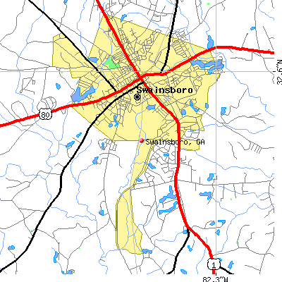 Swainsboro map