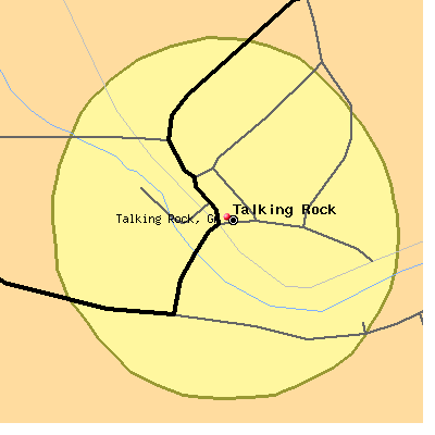 Talking Rock map