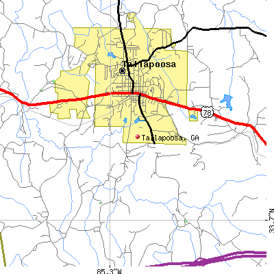 Tallapoosa map