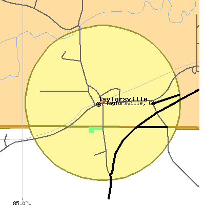 Taylorsville map