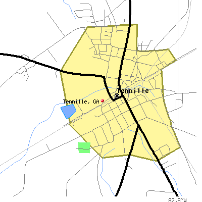 Tennille map