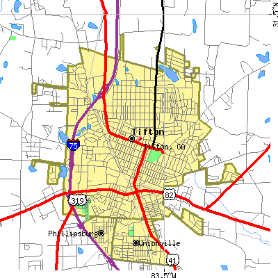 Tifton map