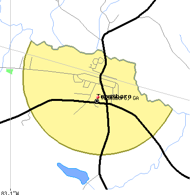 Toomsboro map