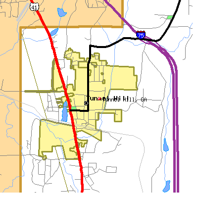 Tunnel Hill map