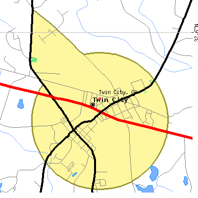Twin City map