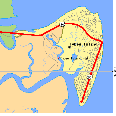 Tybee Island map