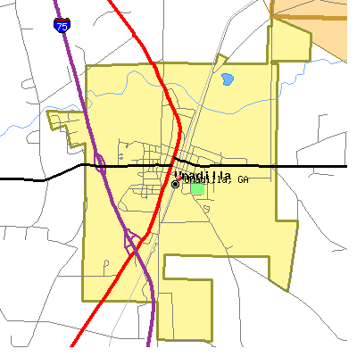 Unadilla map