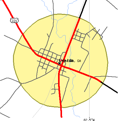 Uvalda map