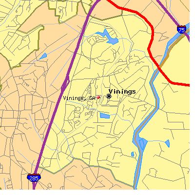 Vinings map