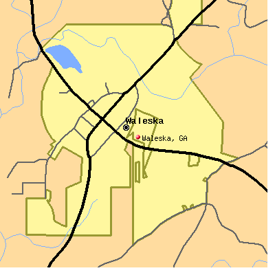 Waleska map