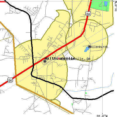 Walthourville map