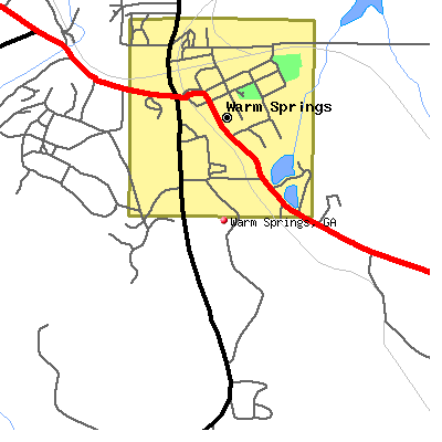 Warm Springs map