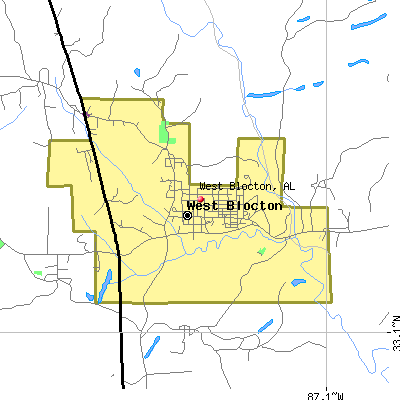 West Blocton map