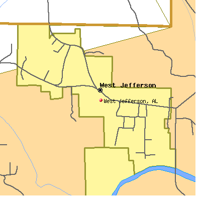 West Jefferson map