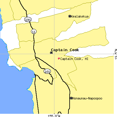 Captain Cook map