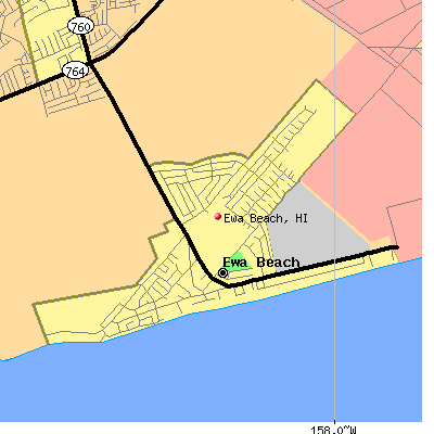 Ewa Beach map