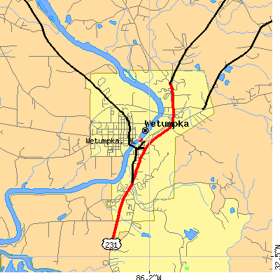 Wetumpka map