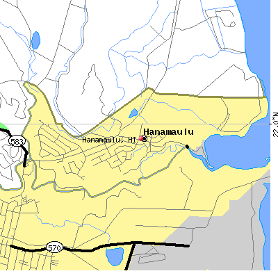 Hanamaulu map