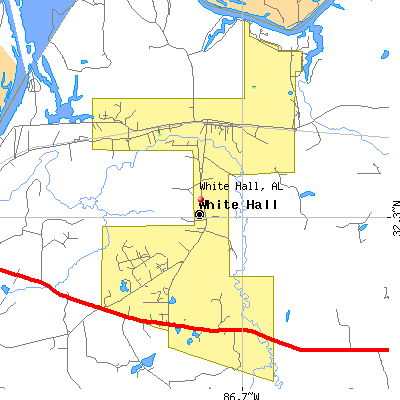 White Hall map