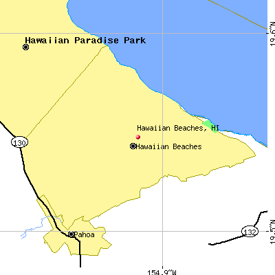 Hawaiian Beaches map