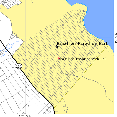 Hawaiian Paradise Park map