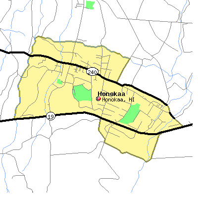 Honokaa map