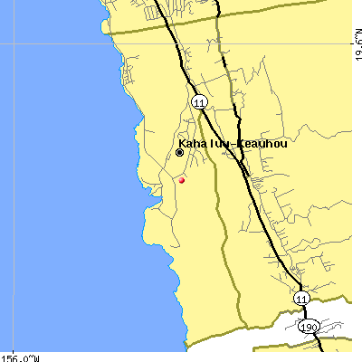 Kahaluu-Keauhou map