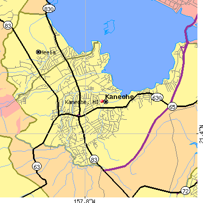 Kaneohe map