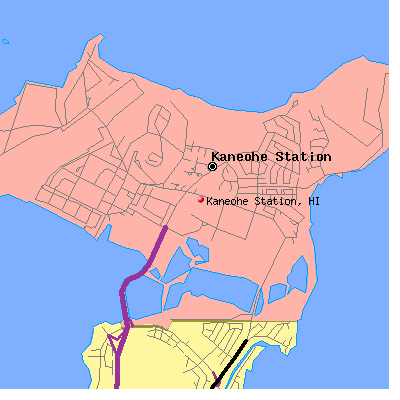 Kaneohe Station map