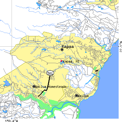 Kapaa map
