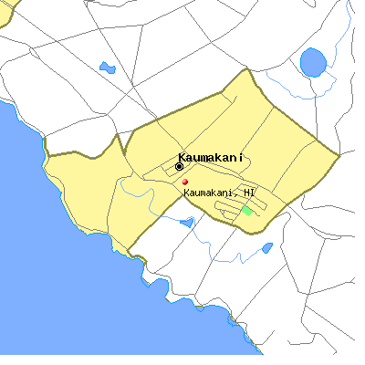 Kaumakani map