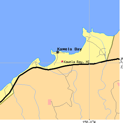 Kawela Bay map