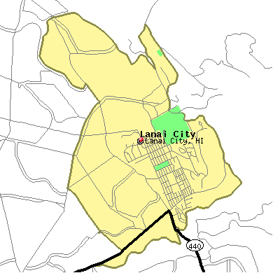 Lanai City map