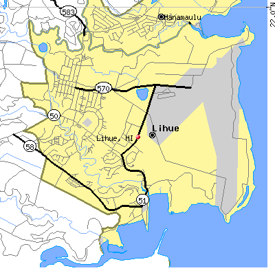 Lihue map