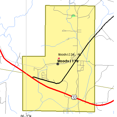 Woodville map
