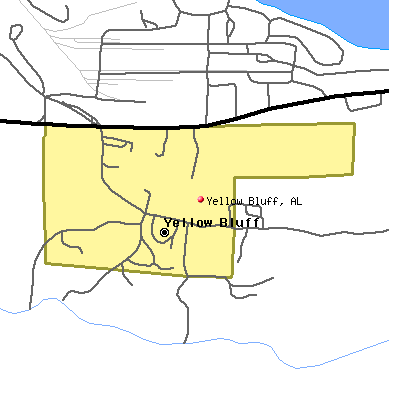 Yellow Bluff map