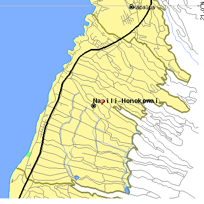 Napili-Honokowai map