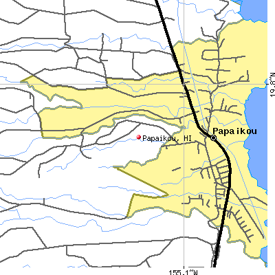 Papaikou map