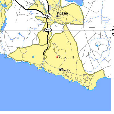 Poipu map
