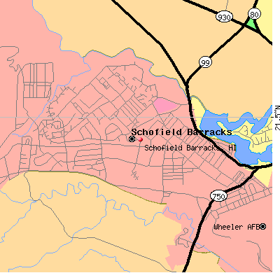 Schofield Barracks map