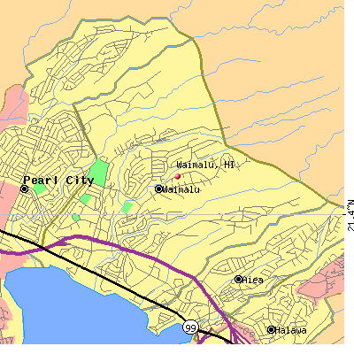 Waimalu map