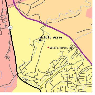 Waipio Acres map