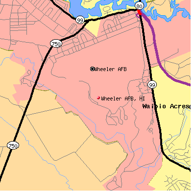 Wheeler AFB map