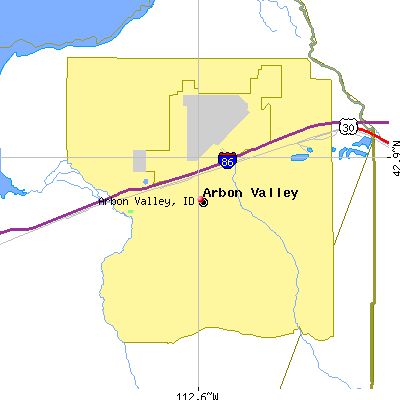 Arbon Valley map